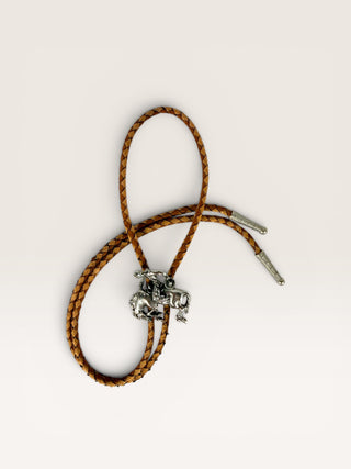 Silver Vintage Rough Rider Bolo Tie