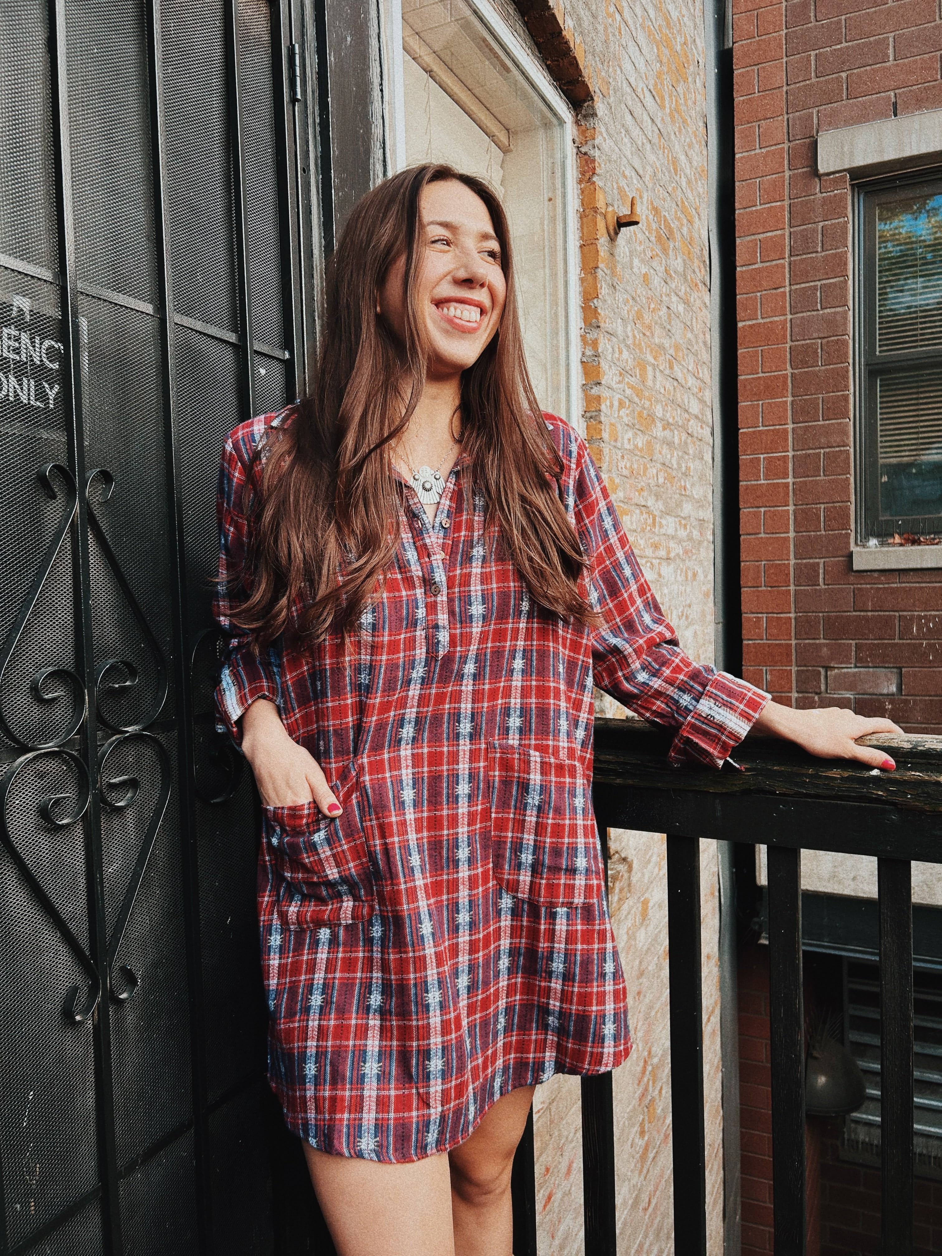 Wind River Plaid Flannel Dress Wind River Plaid Flannel Dress
