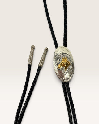 Brass Horse Head Bolo Tie
