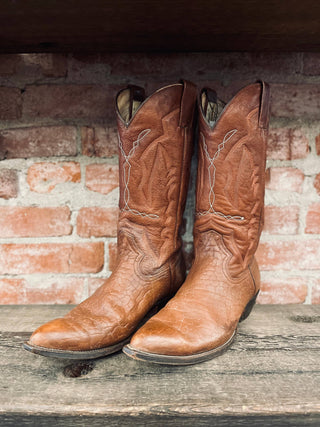 Vintage Montana Bullhide Cowboy Boots M Sz 12