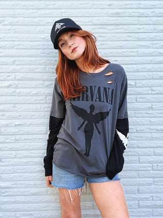 Chop Shop Nirvana Long Sleeve  T-Shirt