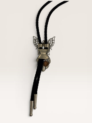 Vintage Silver Angel Bolo Tie