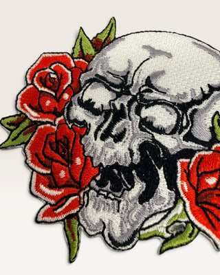 Skull In Roses Patch