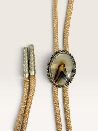 Vintage Montana Agate Bolo Tie