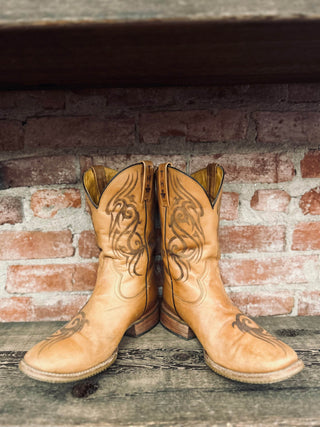 Vintage Tin Haul Boots Cowboy Boots M Sz 11.5