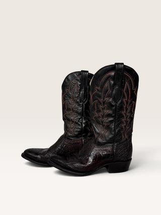 J.B. Dillon Ostrich Leg Cowboy Boots Size Men’s 11.5