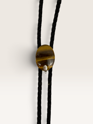 Tiger's Eye Pendant Bolo Tie