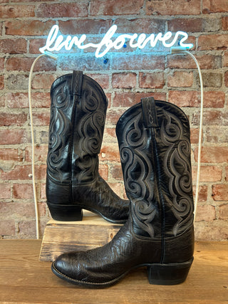 Tony Lama Smooth Quill Ostrich Women’s Cowboy Boots Size 10