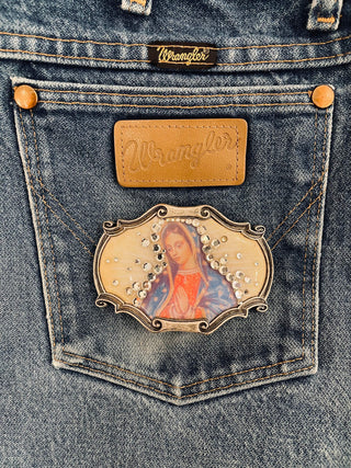 Mother Mary Belt Buckle