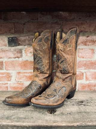 Vintage JB Dillon Cowboy Boots W Sz 8.5