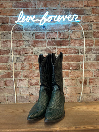 Justin’s Lizard Women’s Cowboy Boots Size 7