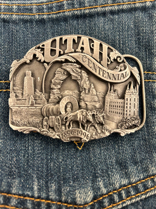 Utah Centennial Belt Buckle