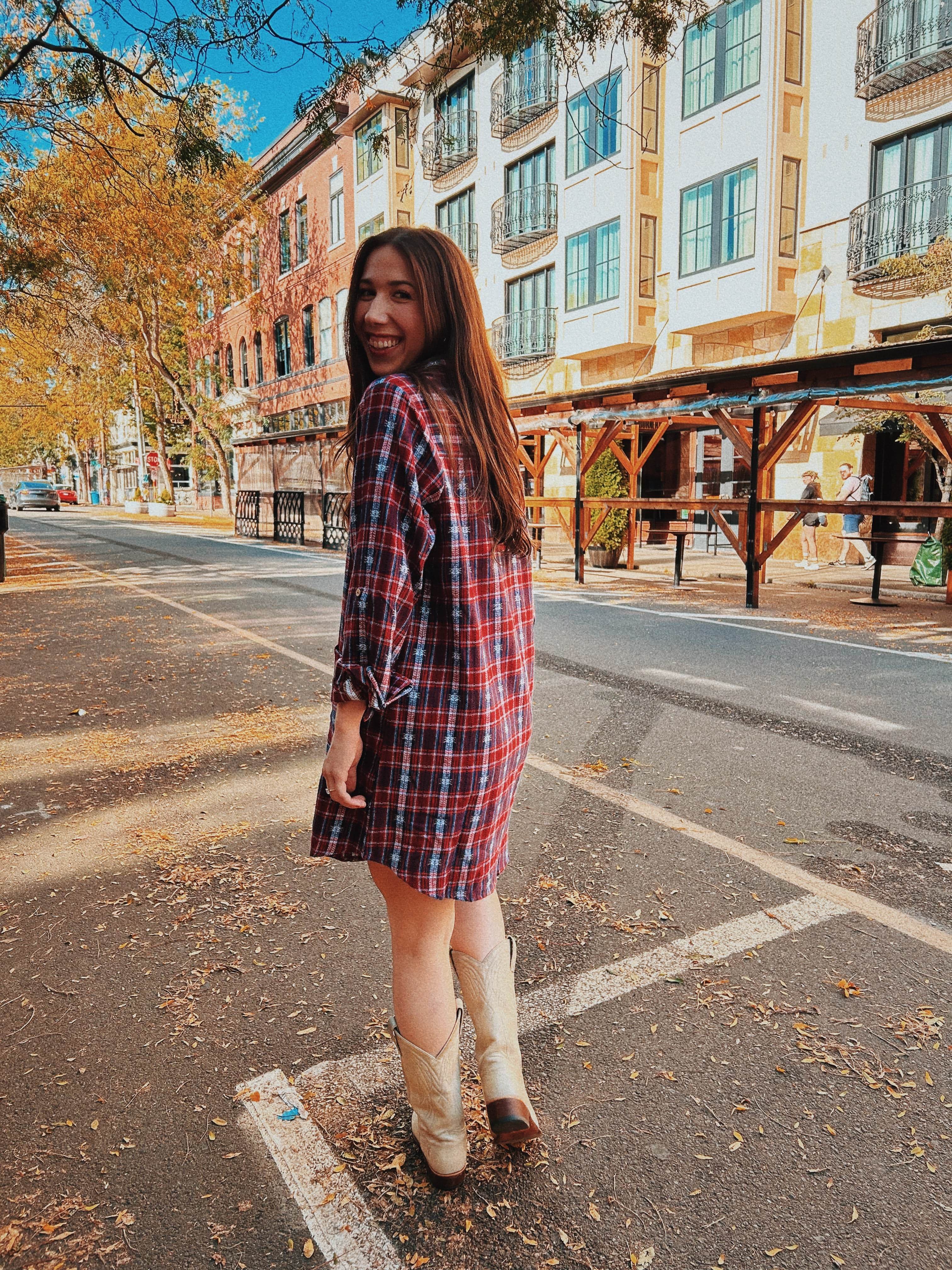 Wind River Plaid Flannel Dress Gold Dogs Wind River Plaid Flannel Dress Gold Dogs