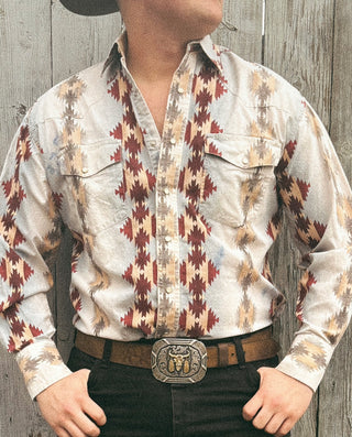 Vintage Men’s Wrangler Snap Up Shirt XL