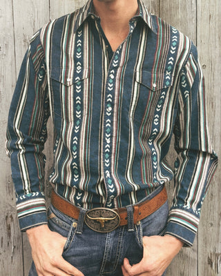 Vintage Men’s Wrangler Snap Up Shirt Size Medium