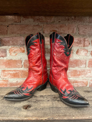 Vintage Code West Cowboy Boots W Sz 9.5-10