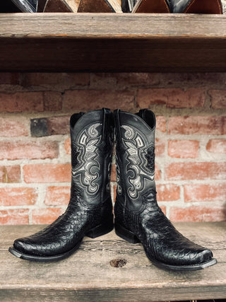 Vintage El General SnakeSkin Cowboy Boots M Sz 8.5 / W 10