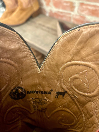Vintage Montana Boot Co. Cowboy Boots M Sz 10.5