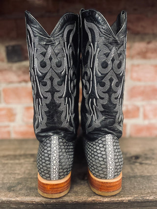 Vintage Los Altos Genuine Stingray Cowboy Boots M Sz 8.5 / W Sz 10