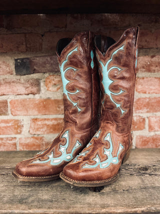 Vintage Pecos Bill Cowboy Boots M Sz 11