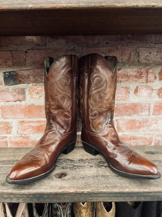 Vintage Dan Post Cowboy Boots M Sz 15