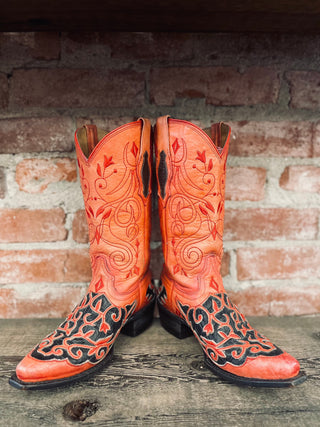 Vintage Cowboy Pro Cowboy Boots W Sz 5.5