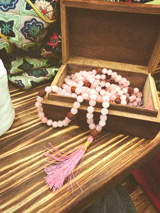 Rose Quartz Meditation Mala