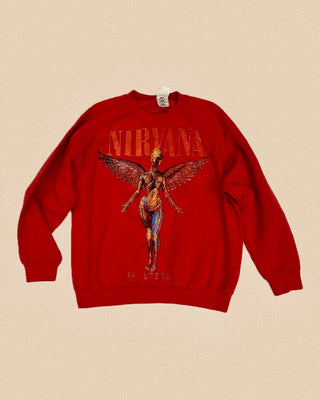 Nirvana In Utero Sweatshirt Sz L
