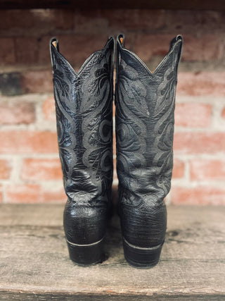 Vintage El Dorado Ostrich Leg Cowboy Boots M Sz 8.5 / W Sz 10