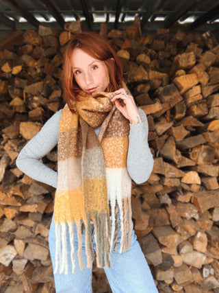 Stay Cozy Oversized Fringe Scarf