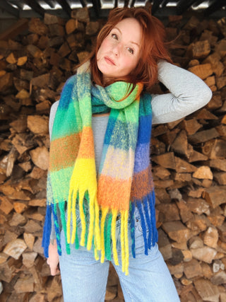 Chroma Fringe Scarf