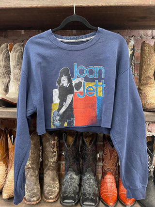 Chop Shop Joan Jett cropped sweatshirt