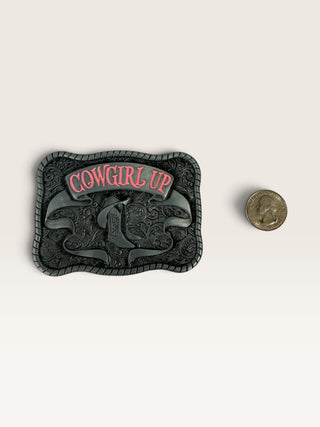 Cowgirl Up Belt Buckle
