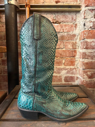 Custom Made Emerald Genuine Snakeskin