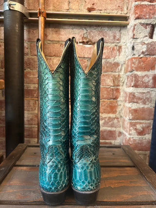 Custom Made Emerald Genuine Snakeskin