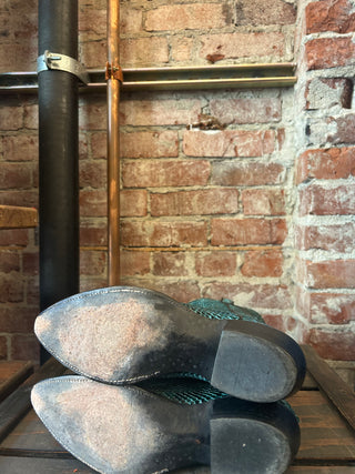 Custom Made Emerald Genuine Snakeskin