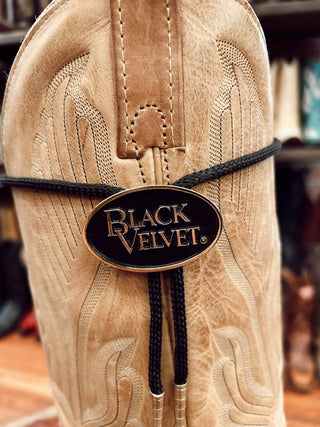 Black Velvet Bolo Tie