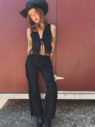 I Never Lie Fringe Vest
