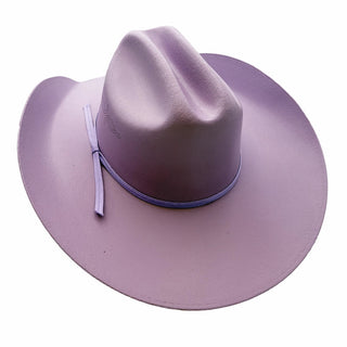Pioneer Western Canvas Cotton Cowboy Hat Lilac