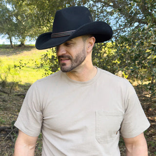 Showdown Felt Cowboy Hat Black