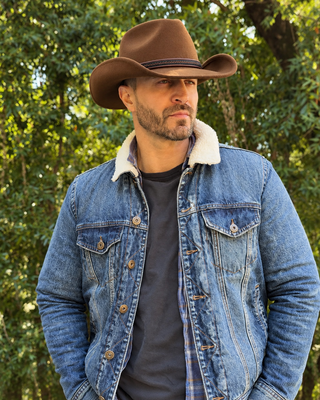 Showdown Felt Cowboy Hat Brown