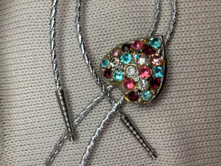 Sparkle Heart Bolo Tie