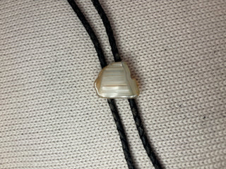 Yellow Banded Agate Bolo Tie