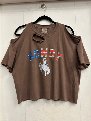 Chop Shop Howdy Cold Shoulder T-Shirt