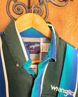 Vintage Men's Wrangler Western Button Up - Medium