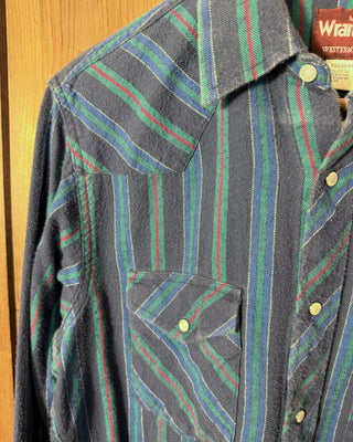 Vintage Men's Wrangler Western Snap Up - Medium