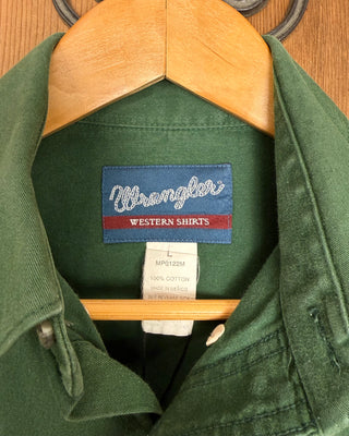 Vintage Men's Wrangler Bull Riding Button Up - Large