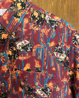Vintage Men's Wrangler Western Button Up - Large