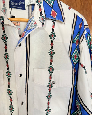 Vintage Men's Wrangler Snap Up - Large