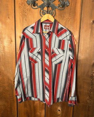 Vintage Men's Wrangler Snap Up - Large